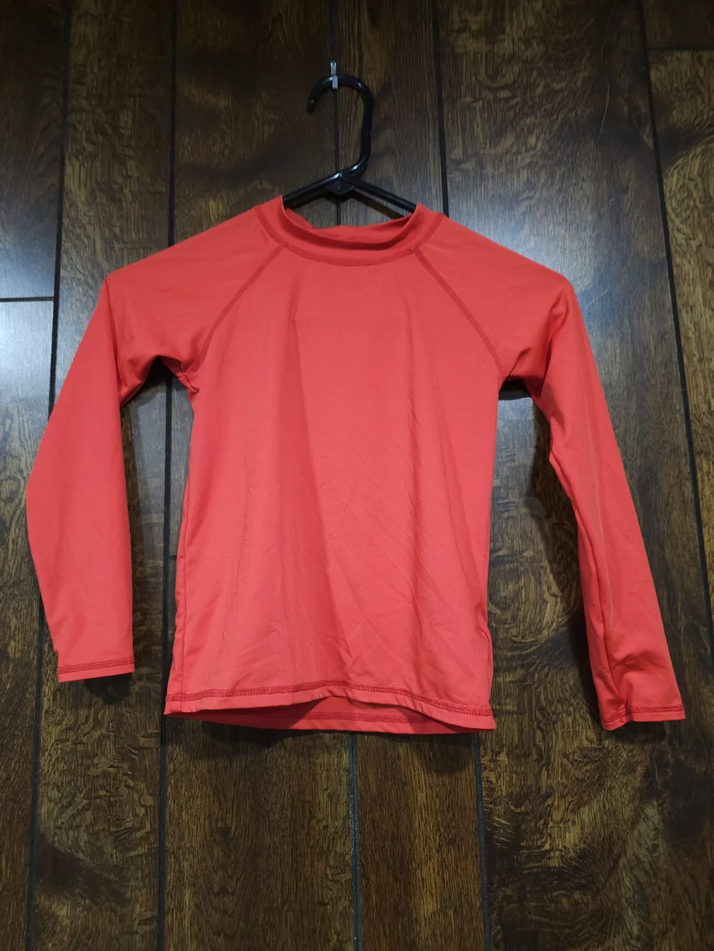 4/$10 Lands End Swim Shirt 6 Long Sleeve Red